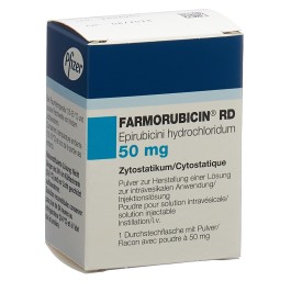 FARMORUBICIN RD subst sèche 50 mg flac