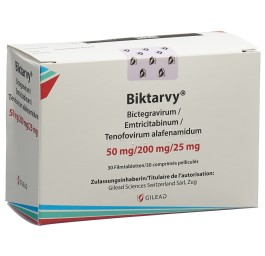 BIKTARVY cpr pell 50/200/25mg 30 pce