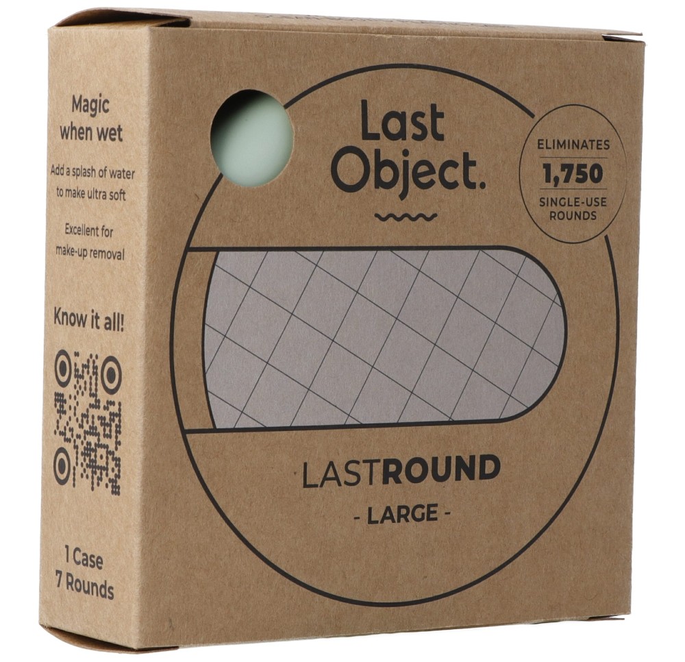 LASTROUND disques démaquillants réutil large vert