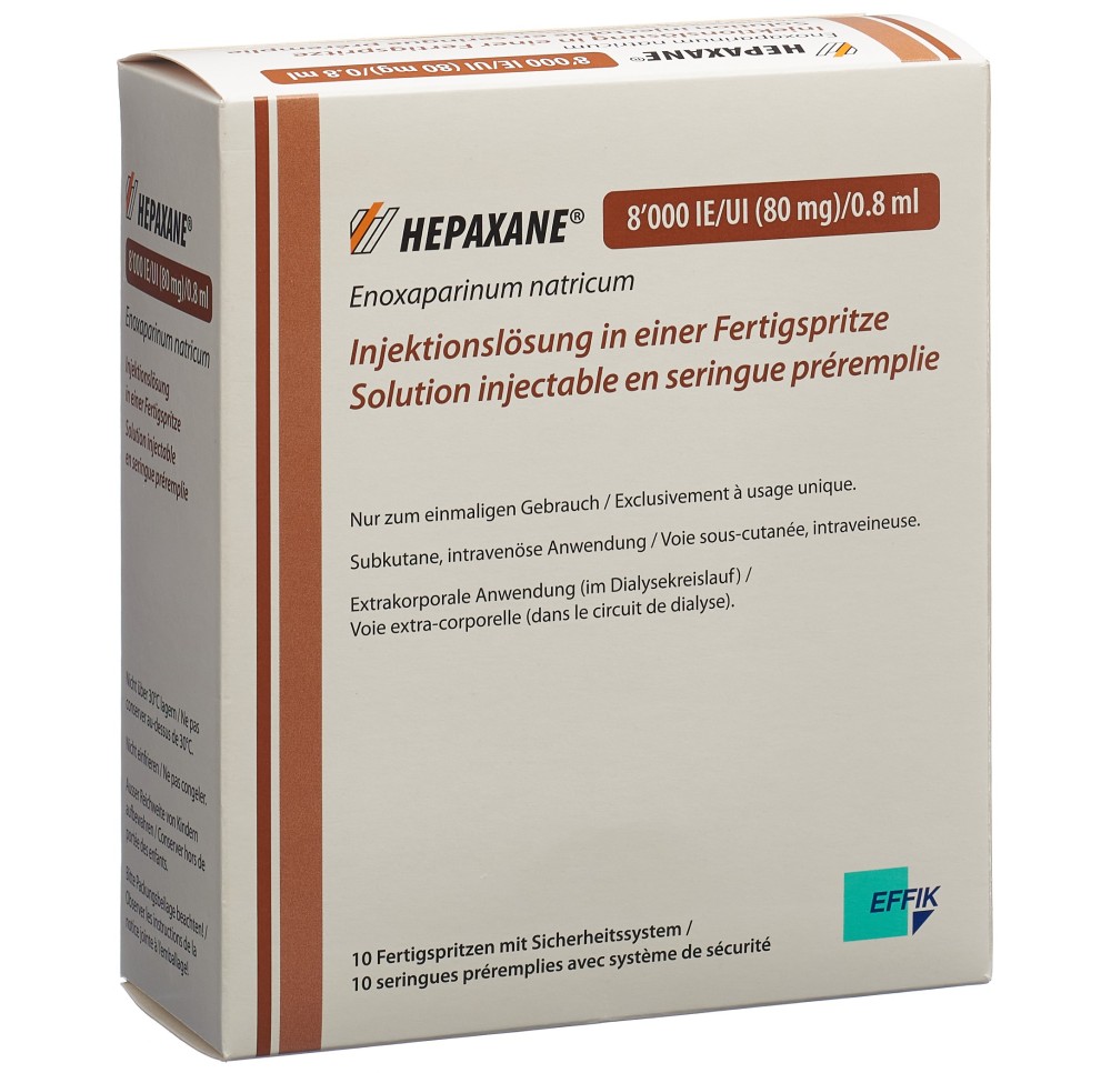 HEPAXANE sol inj 80 mg/0.8ml ser pré 10 pce