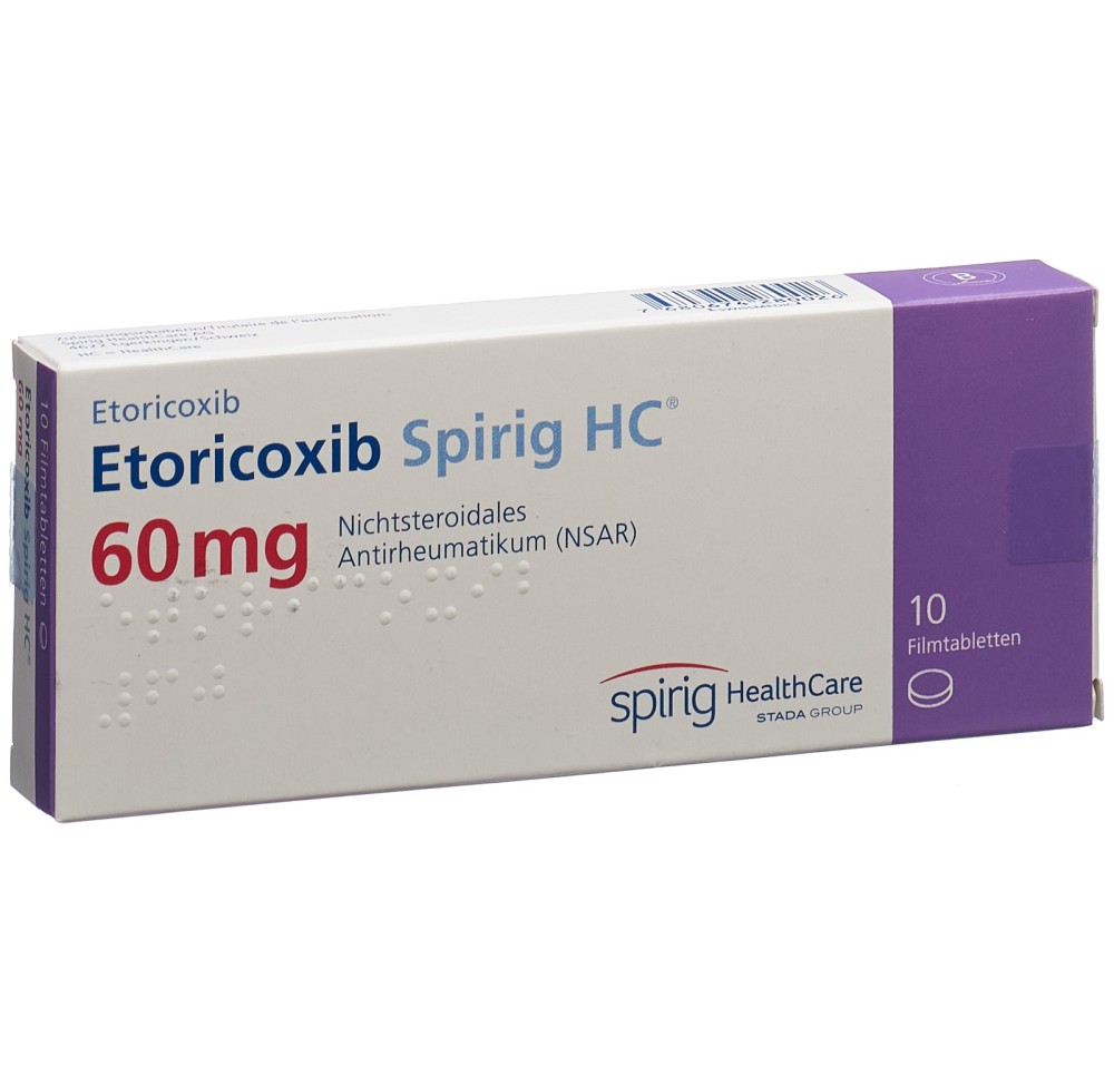 ETORICOXIBE Spirig HC cpr pell 60 mg 10 pce