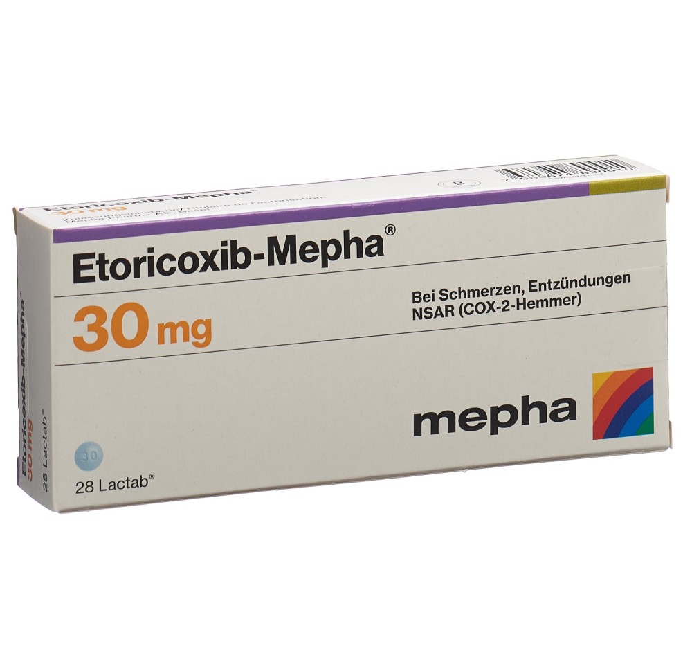 ETORICOXIB Mepha Lactab 30 mg 28 pce