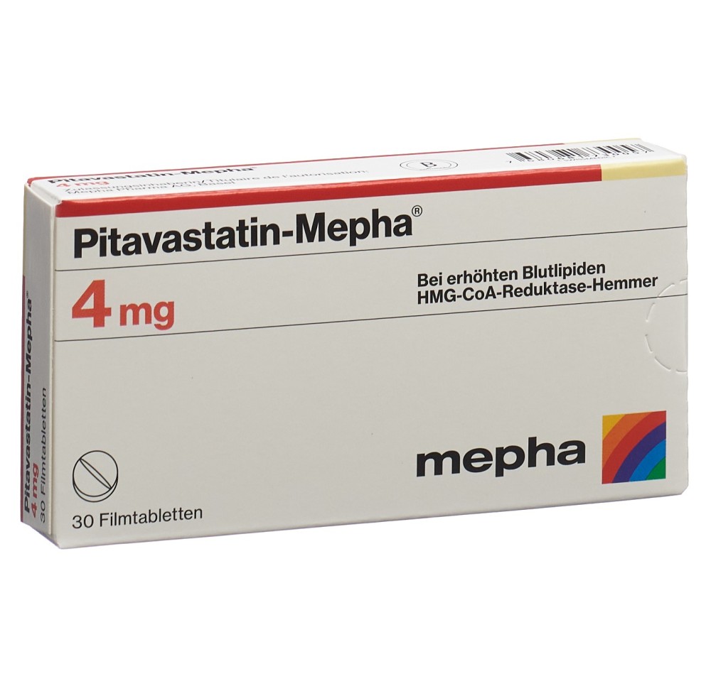 PITAVASTATIN Mepha cpr pell 4 mg 30 pce