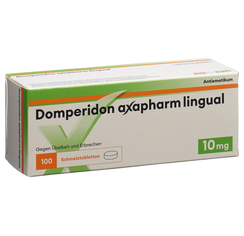 DOMPERIDONE axapharm lingual 10 mg 100 pce