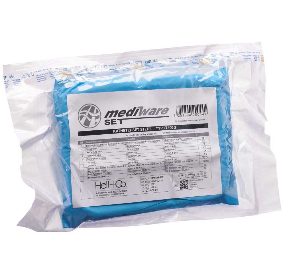 MEDIWARE set sonde urinaire Glyco-Bloc