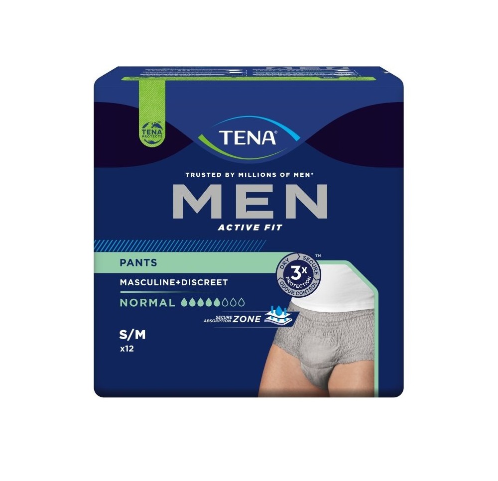 TENA Men Active Fit Pants normal S/M 4 x 12 pce