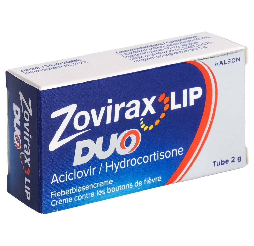 ZOVIRAX LIP Duo crème tb 2 g