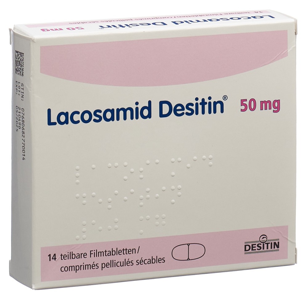 LACOSAMID Desitin cpr pell 50 mg 14 pce