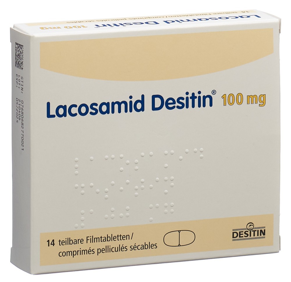 LACOSAMID Desitin cpr pell 100 mg 14 pce