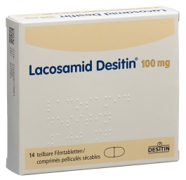 LACOSAMID Desitin cpr pell 100 mg 14 pce