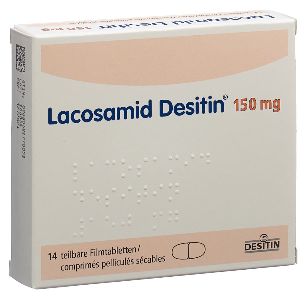 LACOSAMID Desitin cpr pell 150 mg 14 pce