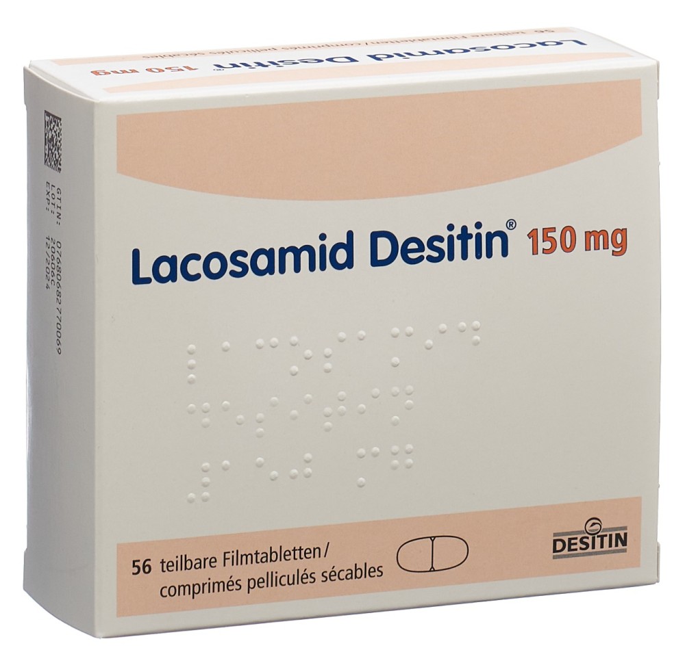 LACOSAMID Desitin cpr pell 150 mg 56 pce