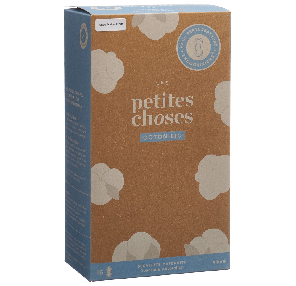 LES PETITES CHOSES serviette maternité bio 16 pce