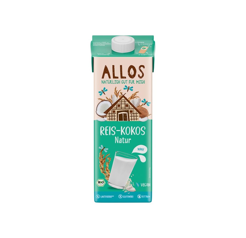 ALLOS drink au riz-coco tétra 1 lt