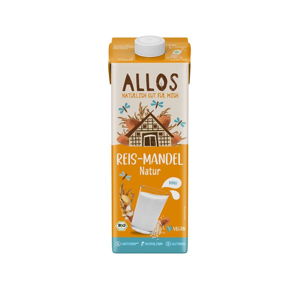 ALLOS drink au riz-amande tétra 1 lt