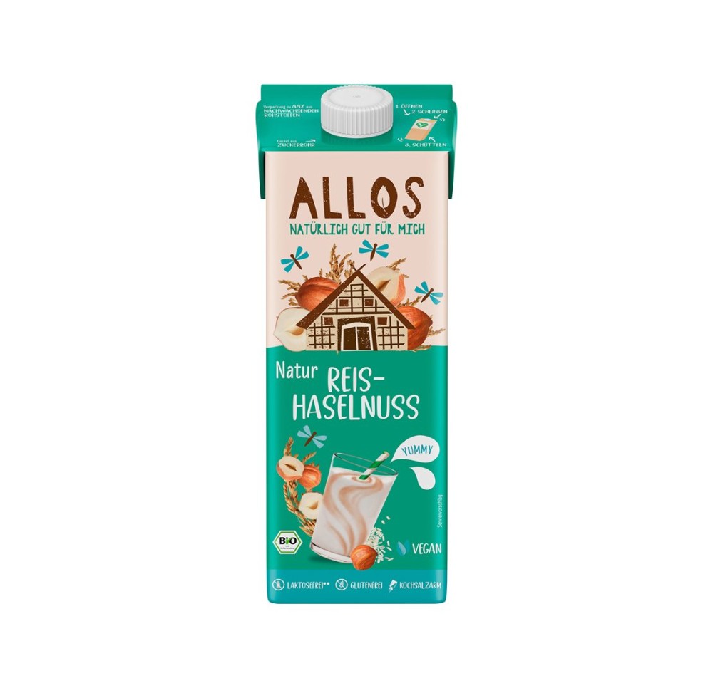 ALLOS drink au riz-noisette tétra 1 lt