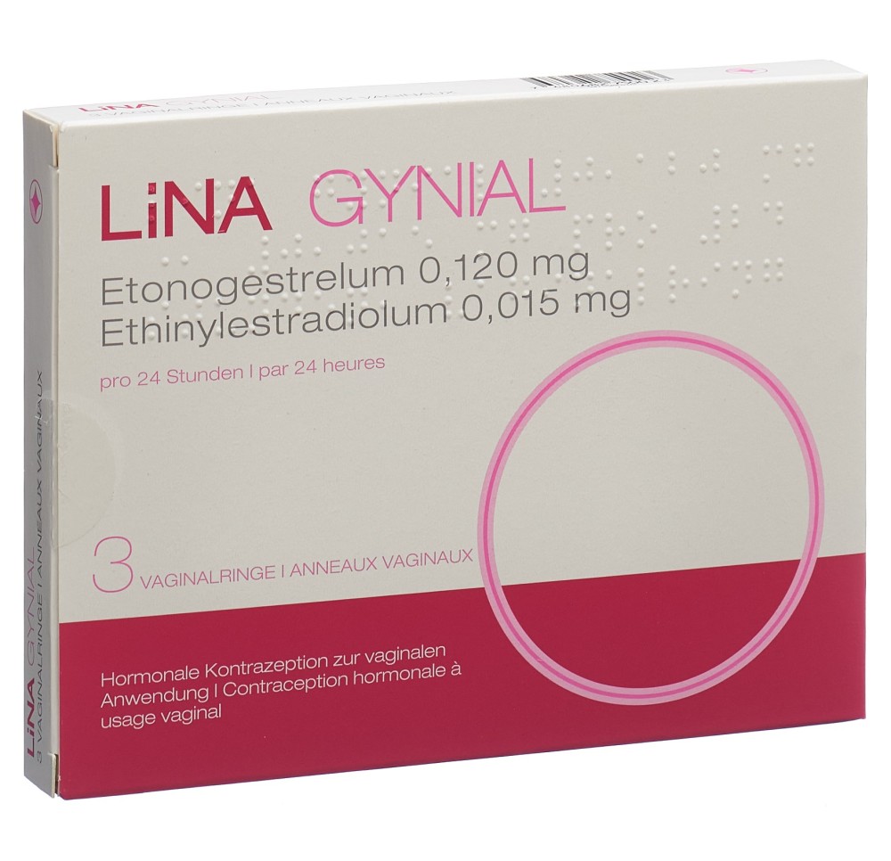 LINA GYNIAL anneau vag sach 3 pce