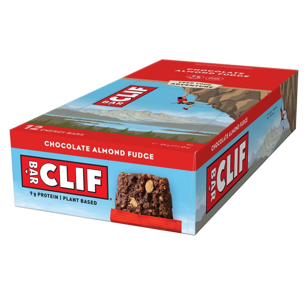 CLIF BAR Chocolat et amandes 12 x 68 g