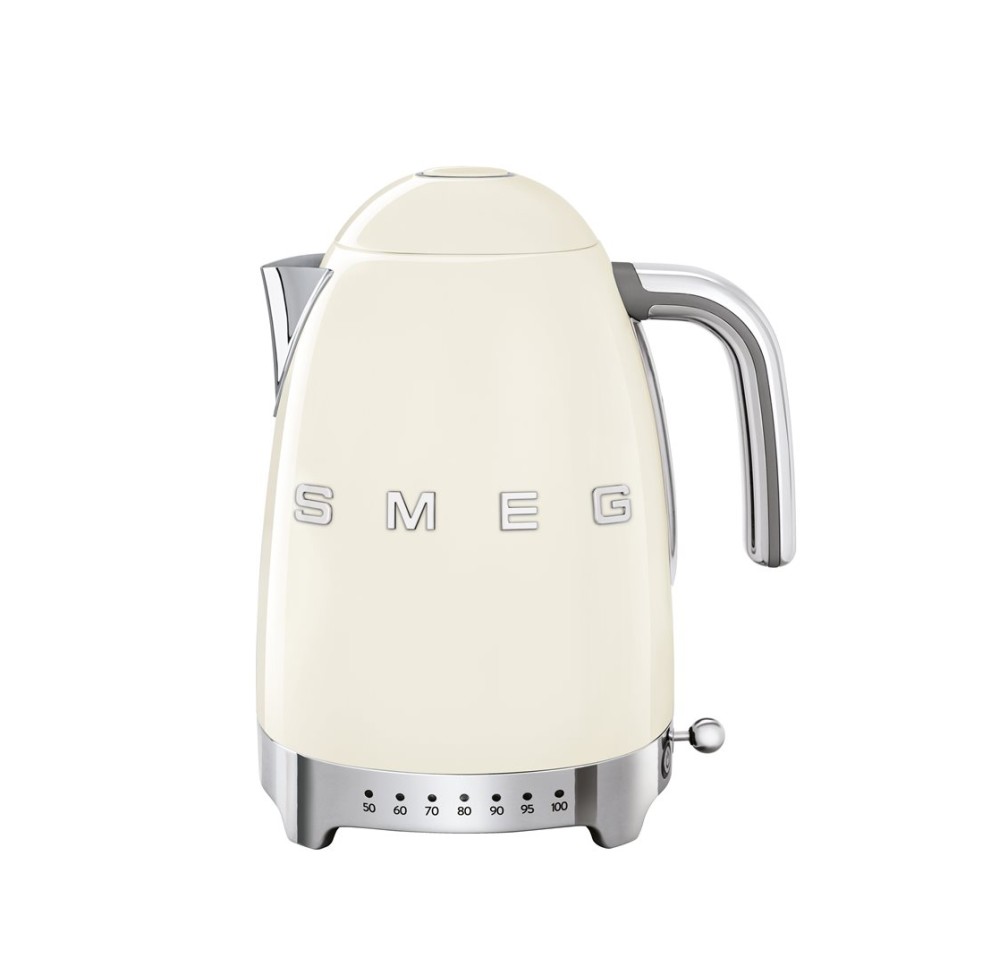 SMEG bouilloire 1.7l temp va KLF04CREU crème