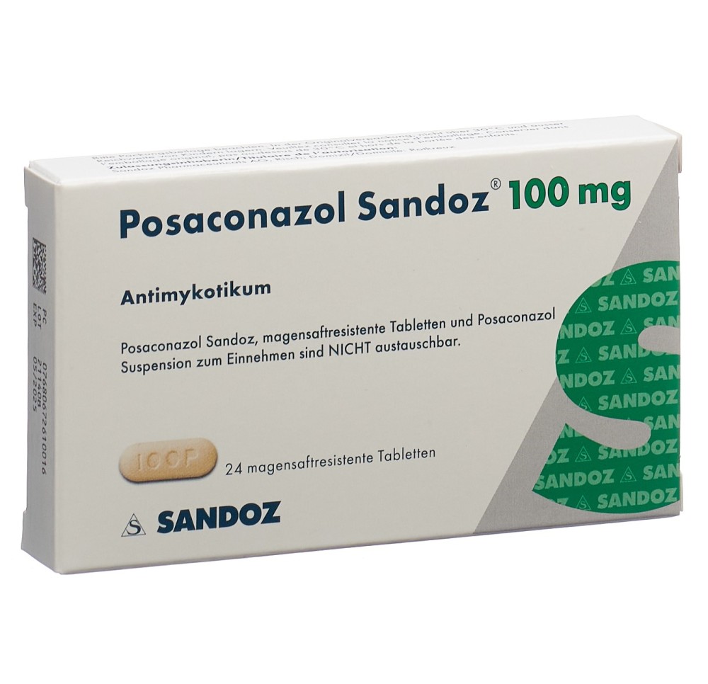 POSACONAZOL Sandoz cpr 100 mg 24 pce
