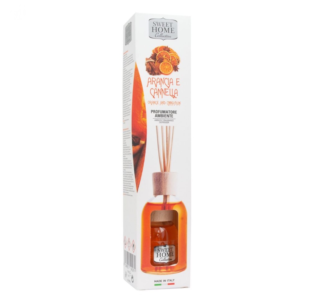 SWEET HOME Diffuseur de parfum orange cann 100 ml