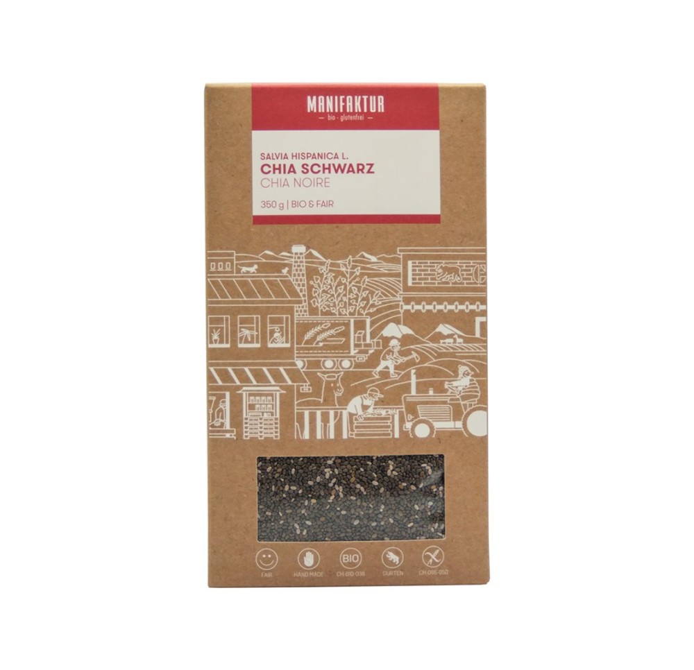 MANIFAKTUR Graines de chia noir 350 g