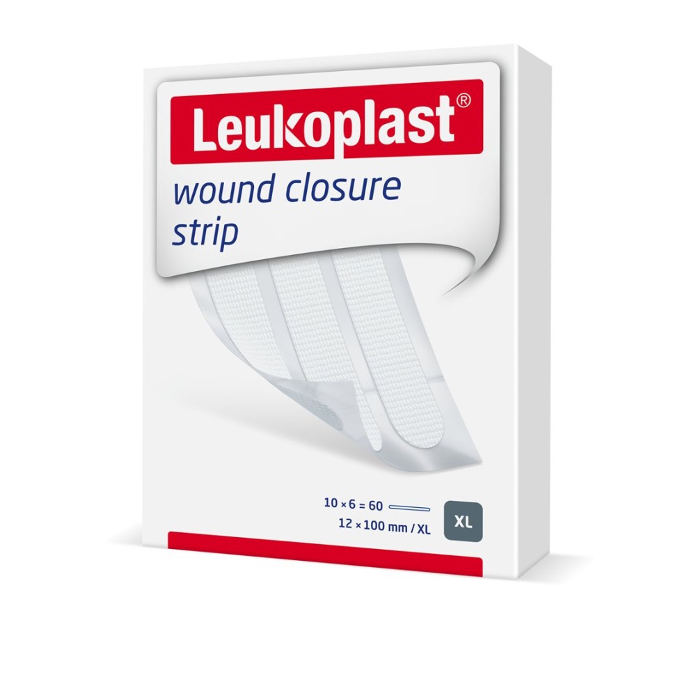 LEUKOPLAST wound clos strip 12x100mm bl 10 x 6 pce