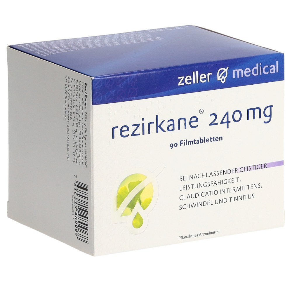 REZIRKANE cpr pell 240 mg 90 pce