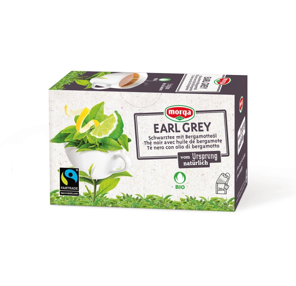 MORGA thé earl grey a/p bio fairtr bourgeon 20 pce