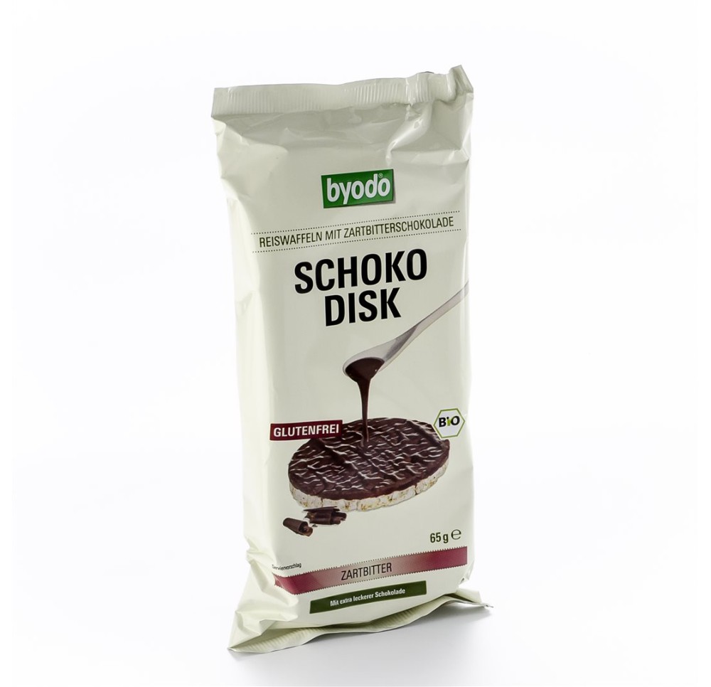 BYODO galettes de riz au chocolat noir s g 65 g