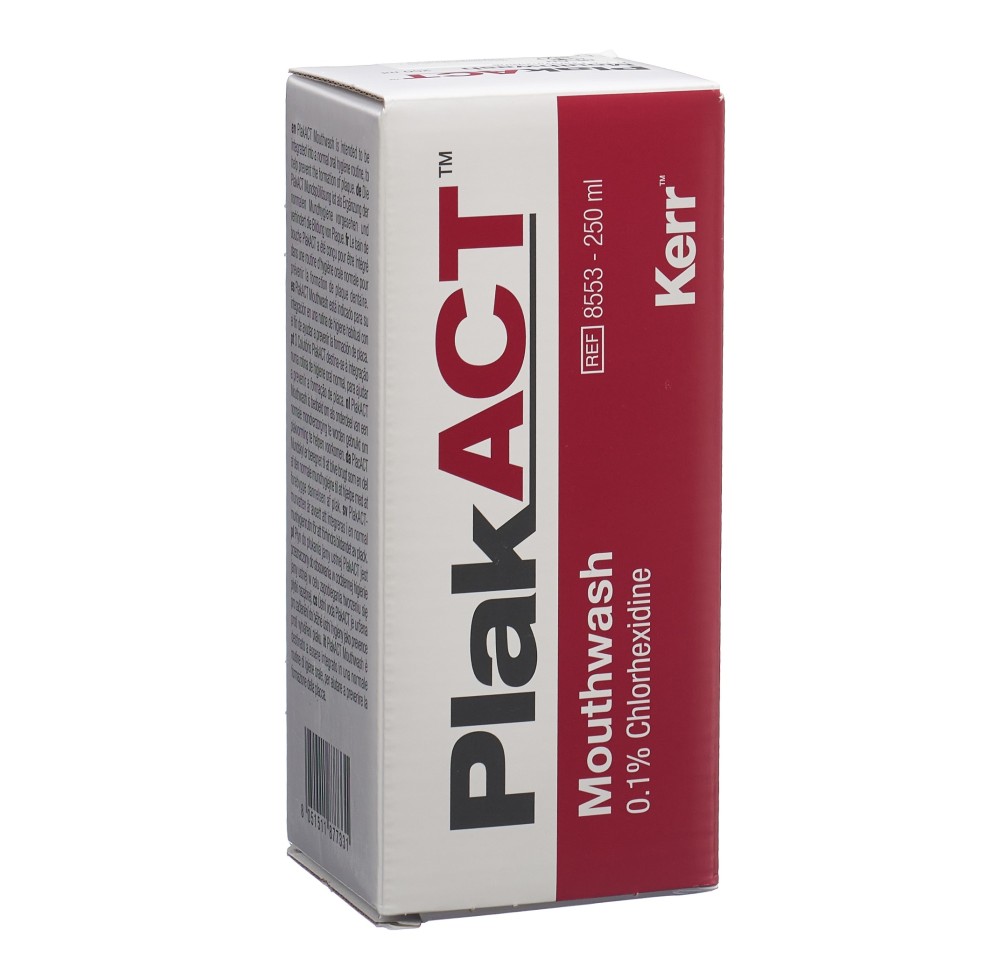 PLAKACT bain de bouche 0.1 % chlorhexidine 250 ml