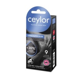CEYLOR Large Super Glide préservatif 9 pce
