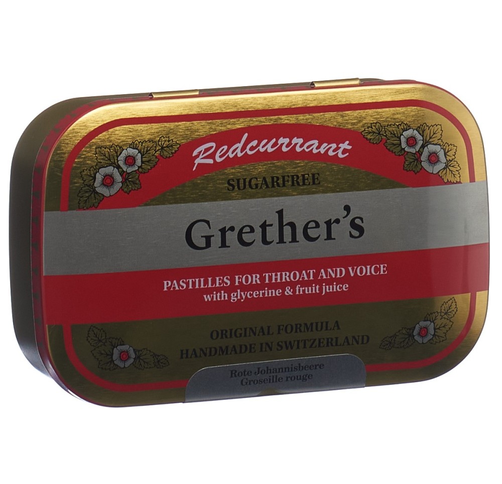 GRETHERS Redcurrant Vit C past s suc bte 110 g
