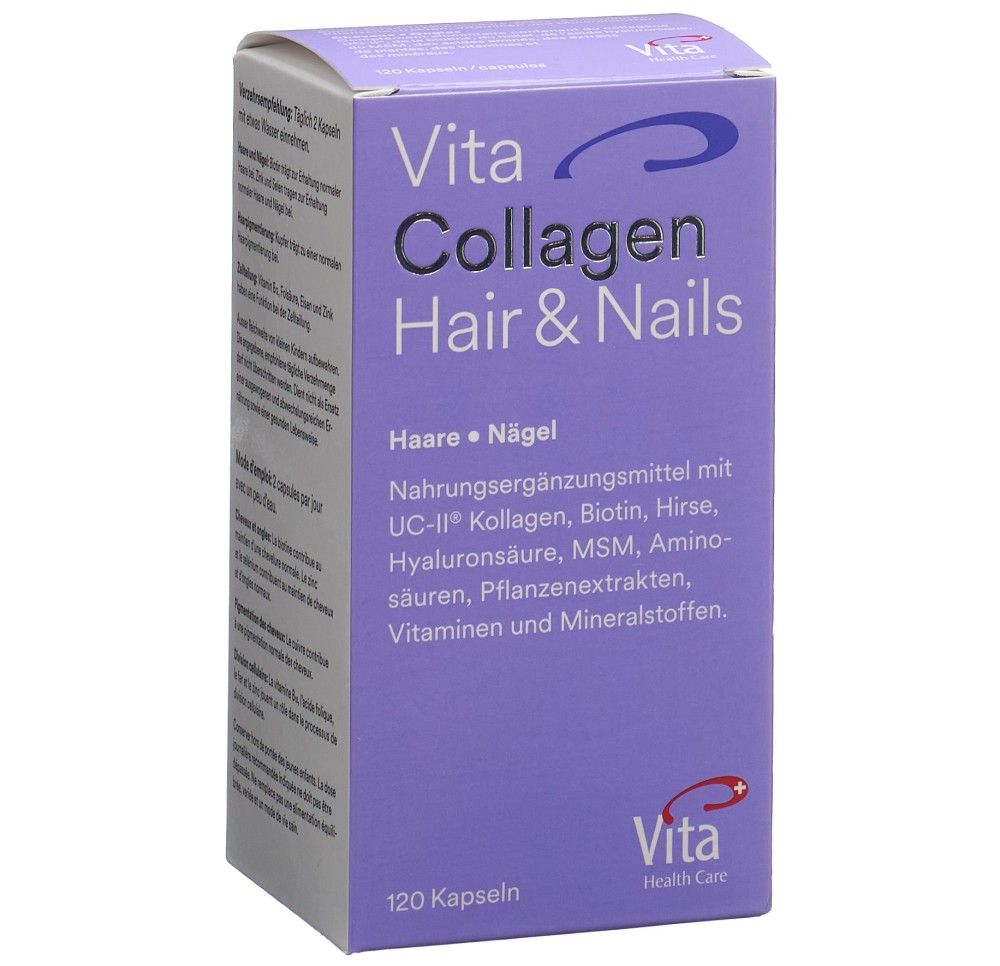 VITA COLLAGEN Hair&Nails caps bte 120 pce