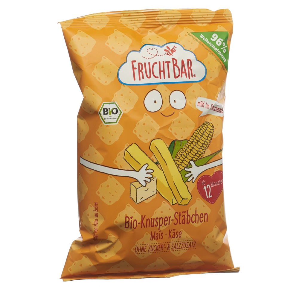 FRUCHTBAR bâtonnets croustill bio maïs froma 30 g