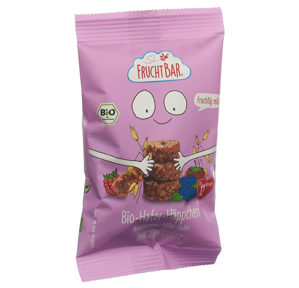 FRUCHTBAR Hafer Häppchen bio Waldb Apf Hafer 40 g