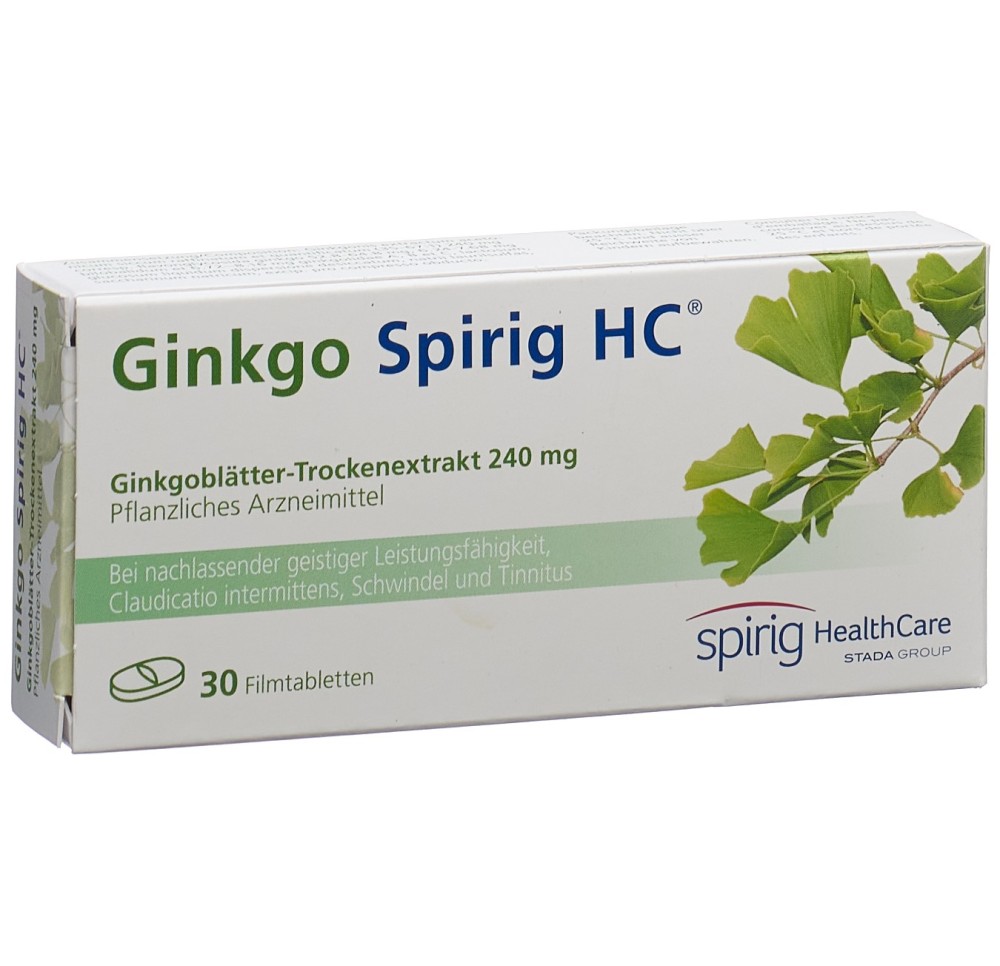 GINKGO Spirig HC cpr pell 240 mg 30 pce