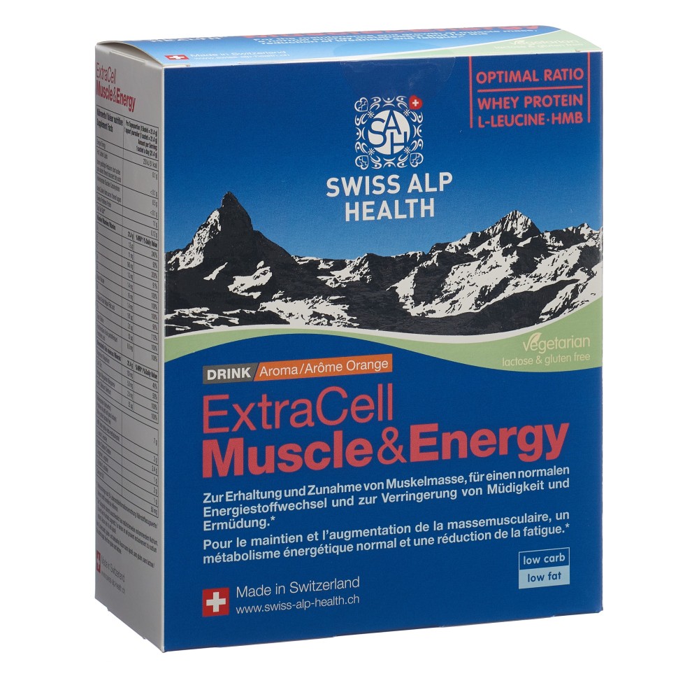 EXTRA CELL Muscle&Energy Drink orange 20 x 21.4 g