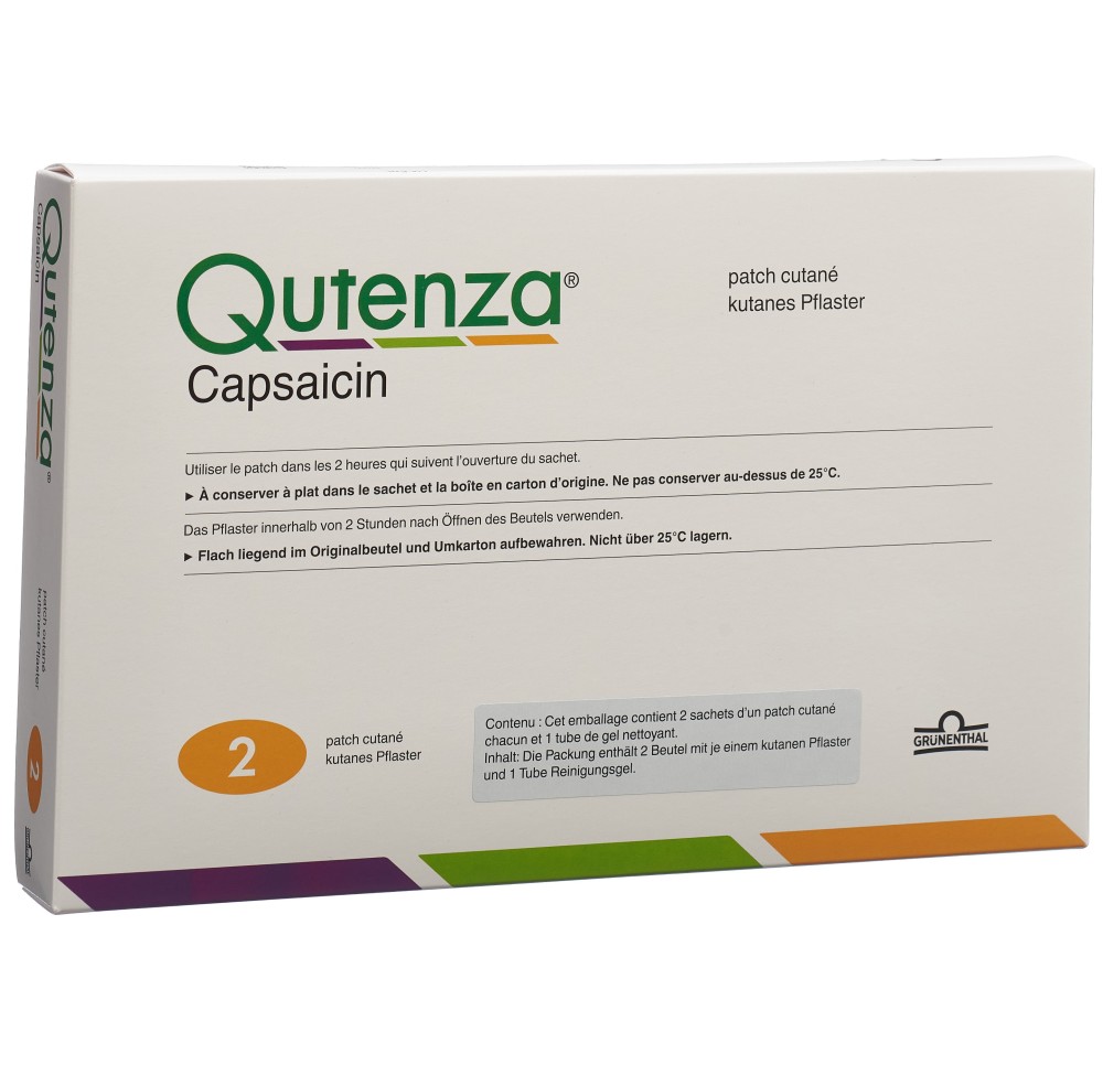 QUTENZA empl 8 % Capsaicine sach 2 pce
