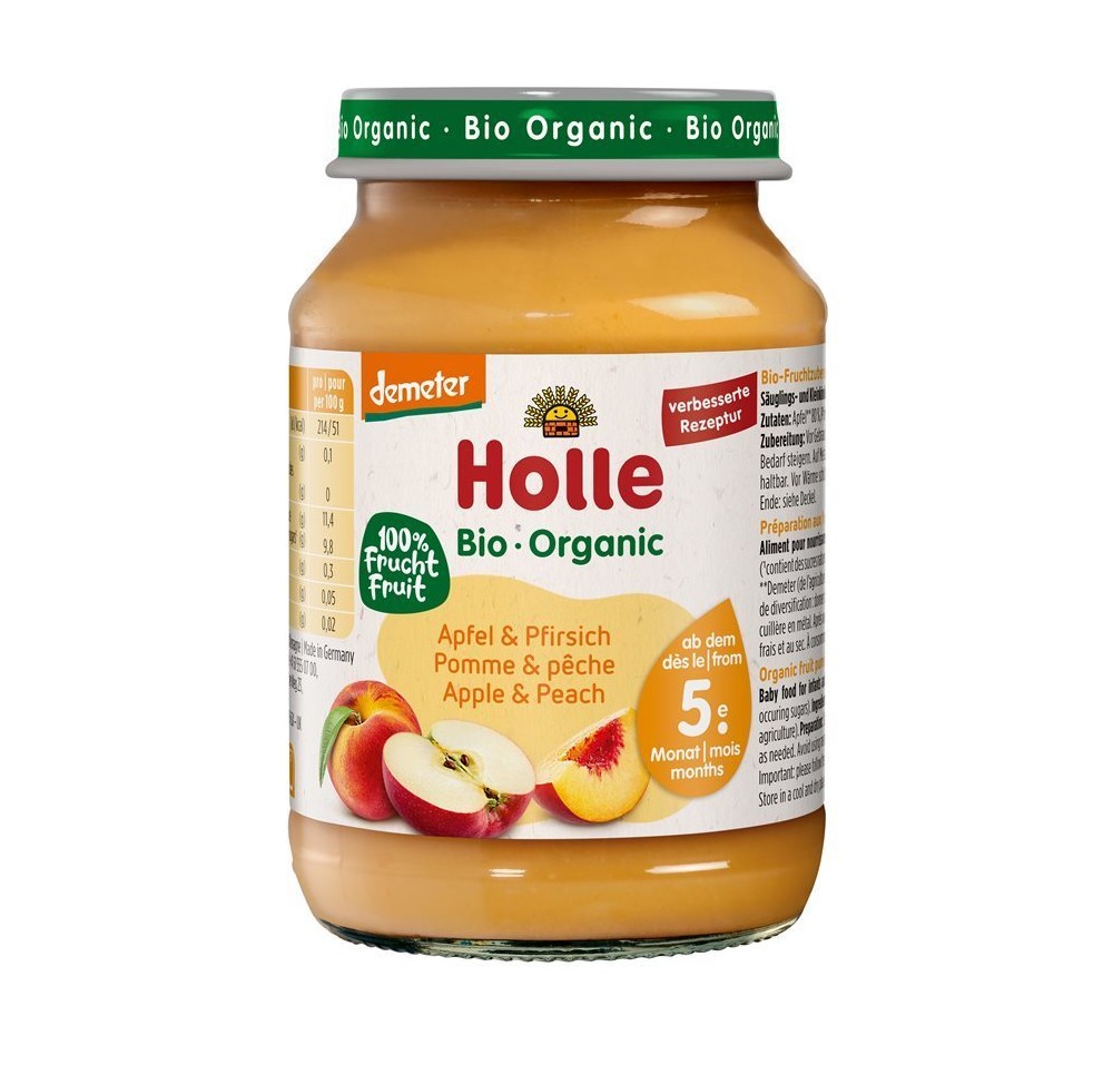 HOLLE pomme & pêche 190 g