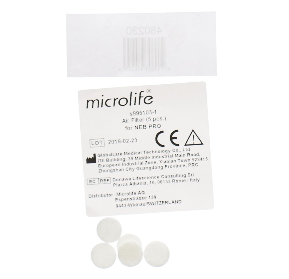 MICROLIFE set 5 E-filtres NEB Nano Basic sach