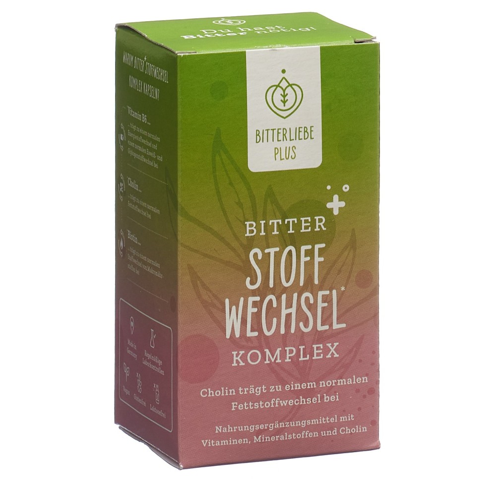BITTERLIEBE Plus Bitter Stoffwech Komp caps 90 pce