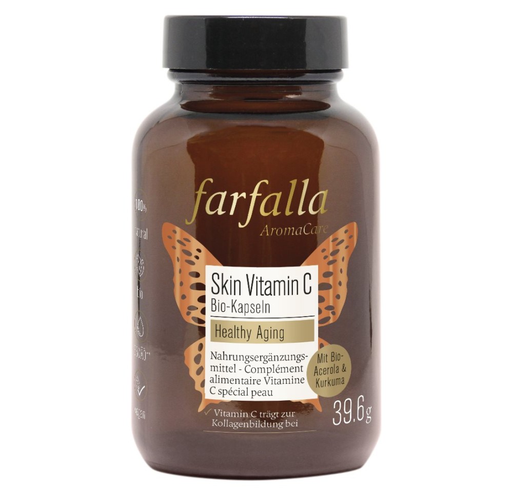 FARFALLA Skin vitamine C caps bio verre 80 pce