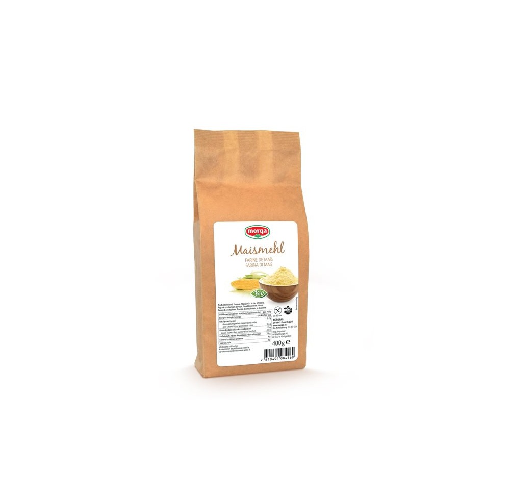 MORGA farine de maïs sans gluten bio sach 400 g