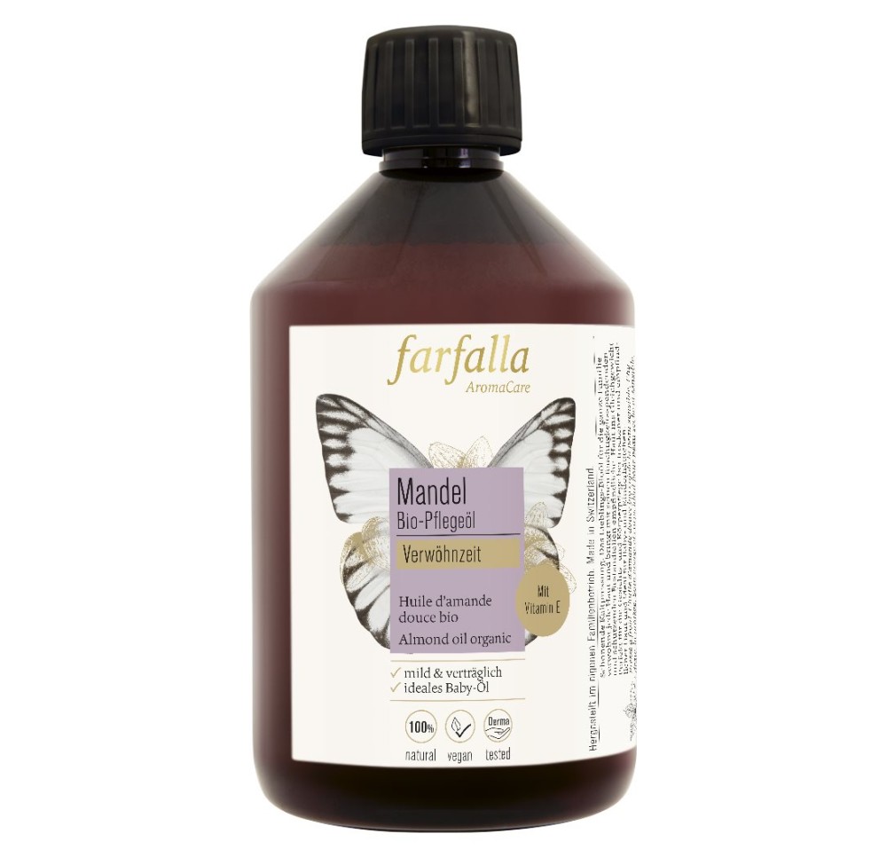 FARFALLA Huile d'amande douce bio 500 ml