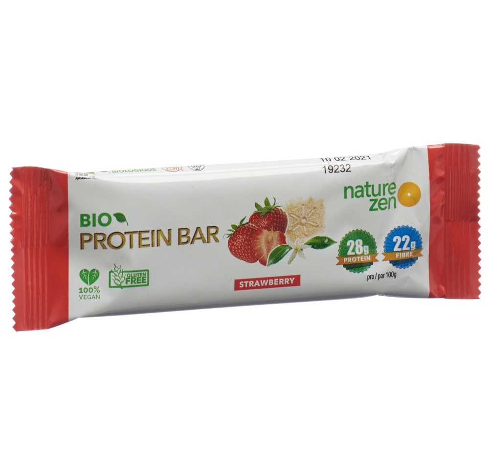 NZ barre protéinée bio fraise 40 g