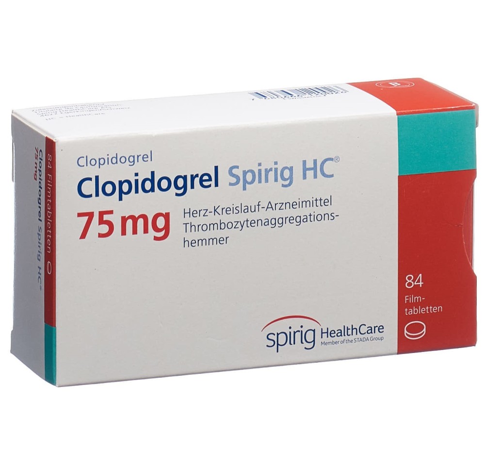 CLOPIDOGREL Spirig HC cpr pell 75 mg 84 pce