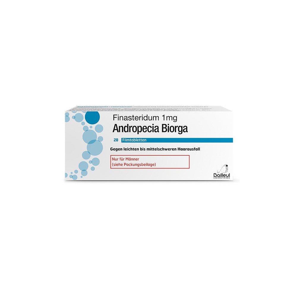 ANDROPECIA Biorga cpr pell 1 mg 28 pce