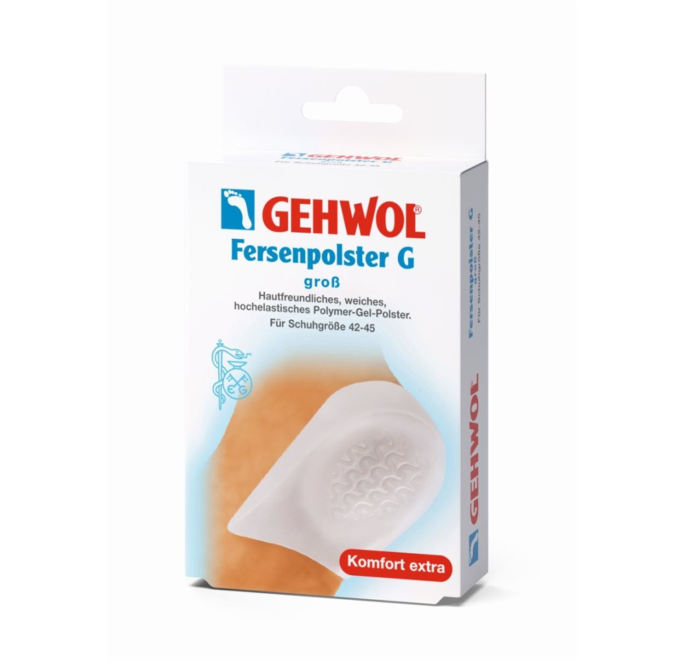 GEHWOL Fersenpolster G mit Gelwellen gross 1 paire
