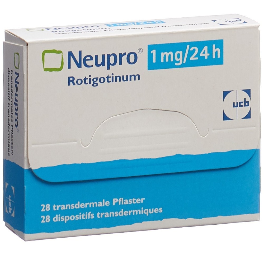 NEUPRO patch mat 1 mg/24h sach 28 pce